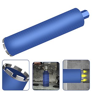 Broca 108X450mm 1.1/4" Perfuratriz Serra Copo Coroa Diamantada