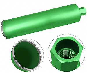 Broca 108mmX450mm 1.1/4 Serra Copo Coroa Diamantada para Perfuratriz