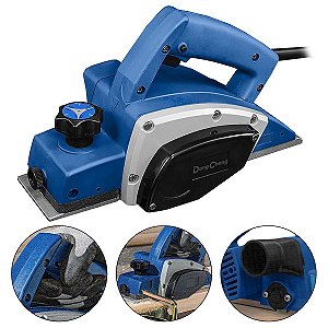 Plaina Elétrica Profissional 500w 1600rpm 82mm Azul 220v