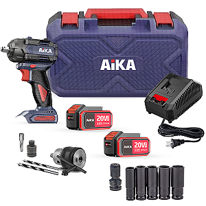 Chave De Impacto Profissional Lithium Kits Bateria E Mandril