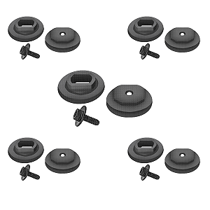 Kit 5 Conjunto De Flange Com Parafuso 4100NH 4100H MCC400