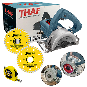 Serra Mármore Azul Pro 115mm 1200w 4.3/8 220v + Acessórios