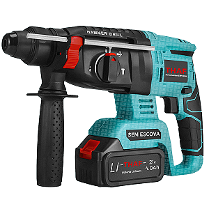 Furadeira Martelete Thaf 21v Com Impacto E Baterias 4ah