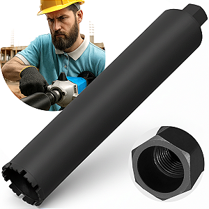 Broca Serra Copo Coroa Diamantada 83 X 450mm R Encaixe 1.1/4