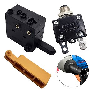 Kit Interruptor E Alavanca Perfuratriz Dongcheng Kdz90 Dzz90