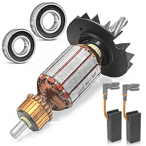 Induzido Rotor Carvão Rolamento Para Martelete Gbh2-24d 220v