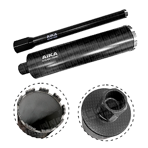 Kit 2 Brocas Serra Copo Coroa Diamantada 108 e 32 x450 4.1/4