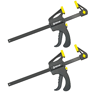 Kit Grampo De Aperto Rápido Fertak 6pol 150mm 2 Peças Aço
