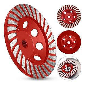 Disco Desbaste Rebolo M14 Turbo Diamantado 115mm 12000RPM