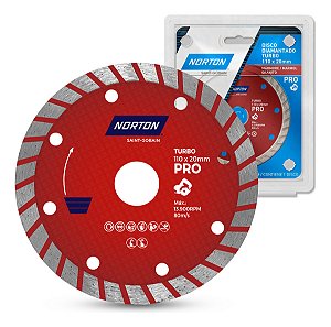 Disco Turbo Diamantado Original Norton 4.3/8 X 3/4 110mm x 20mm