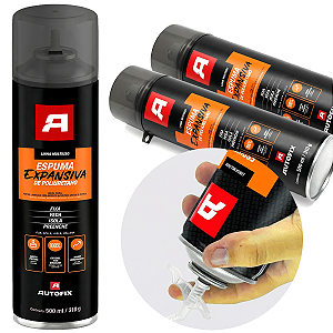 Espuma Expansiva Para Vedação 500ml 340g 3 Unidades Autofix