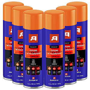 Espuma Expansiva Para Vedação 500ml 340g 6 Unidades Autofix