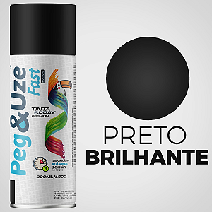 Spray Peg&Use 300ml Uso Geral COR PRETO BRILHANTE