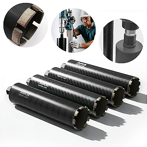 4 Coroa Diamantada Perfuratriz 56mm 83mm 108mm 159mm 1.1/4