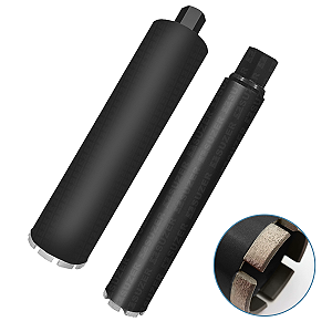 2 Serra Copo Coroa Diamantada 108 56 X 450mm Rosca 1.1/4