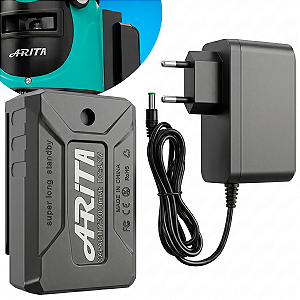 Kit Bateria e Carregador Para Nivel A Laser 5 Linhas Arita