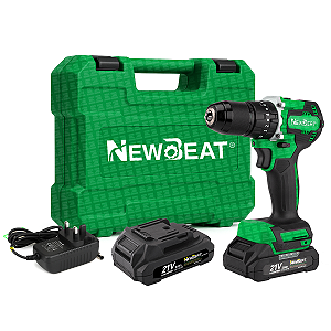 Parafusadeira De Impacto 21v Sem Fio 2.0ah Com 2 Baterias