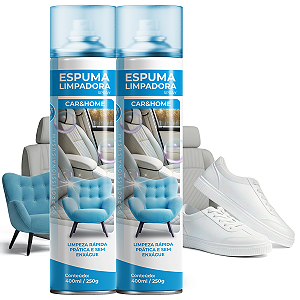 Kit 2 Espumas Limpadora Spray Car&home Etaniz 400ml 250g