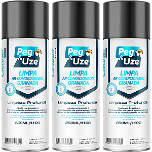 3 Limpa Ar Condicionado Automativo Granada Carro Novo 250ml