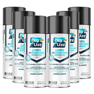 6 Limpa Ar Condicionado Higienizador Aroma Carro Novo 250ml