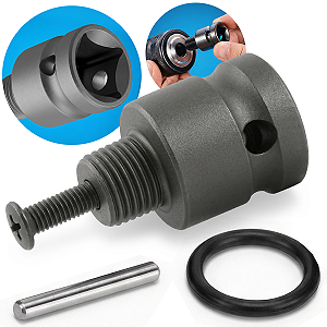 Adaptador Com Pino 1/2 Chave de Impacto Para Mandril 13mm