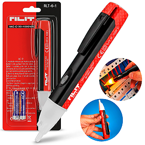 Caneta Detectora De Tensão 90-1000v Com Luz Led E Bip Sonoro