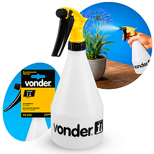 Borrifador Pulverizador Pu 010 Manual 1 Litro Jardim Limpeza