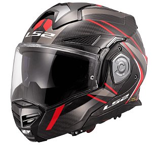LS2 FF901 Capacete Advant X Carbon Future II Vermelho