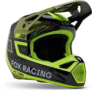 Capacete FOX V1 Race Spec MIPS - Verde