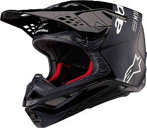 Capacete de Motocross Alpinestars Supertech S-M10 Flood 2024 - Preto