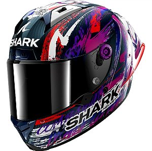 Capacete Shark Aeron GP FIM Zarco Signature Carbon / White / Violet