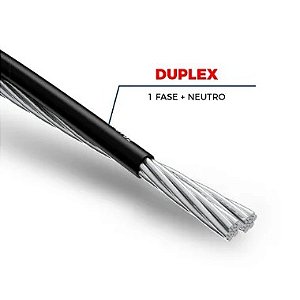 Cabo De Alumínio Duplex 16mm - 50 Metros Neutro Nu