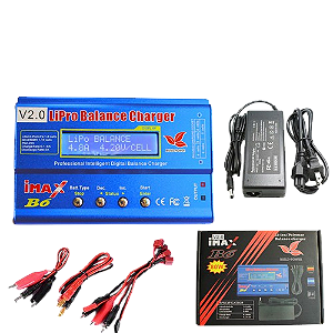 IMAX B6 V2 – Carregador Balanceador Digital 80W com Detecção Automática de Células e Resistência Interna