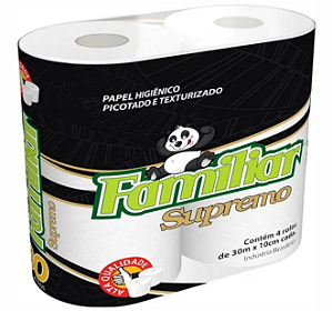 PAPEL HIGIÊNICO FAMILIAR SUPREMO 30mt 4un