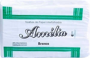 PAPEL TOALHA AMÉLIA 1000  FOLHAS BRANCO