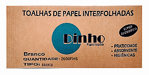 PAPEL TOALHA DINHO BRANCO 2.000 FOLHAS