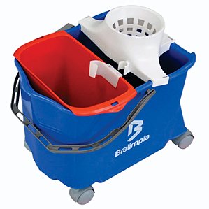 BALDE ESPREMEDOR PARA MOP ÚMIDO DOBLÔ 20L STANDARD BRALIMPIA