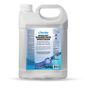 DESINFETANTE HOSPITALAR A BASE DE PERÓXIDO DE HIDROGÊNIO MIRAX OXY RENKO 05LT