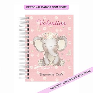 Caderneta de Saúde/Vacinação Elefantinho Menina