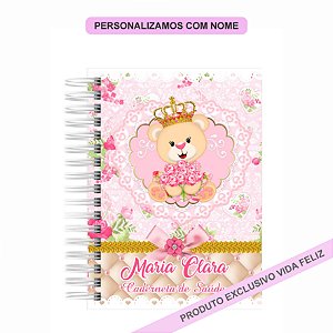 Caderneta de Saúde/Vacinação Ursinha Princesa
