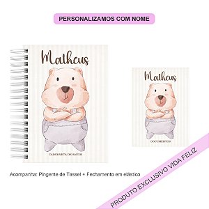 Porta Documentos + Caderneta de Saúde Ursinho Fofo