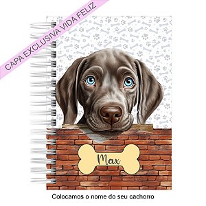 Caderneta Pet Cachorro Weimaraner