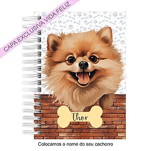 Caderneta Pet Cachorro Pomeranian
