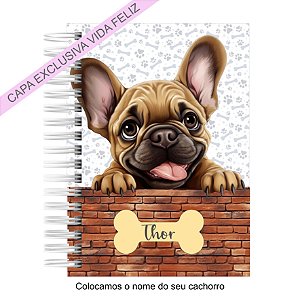 Caderneta Pet Cachorro French Bulldog / Bulldog Francês