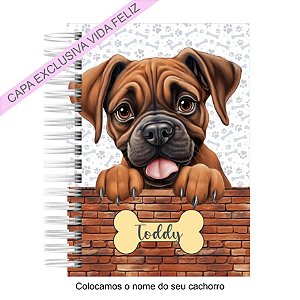 Caderneta Pet Cachorro Boxer