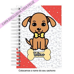 Caderneta Pet Cachorro SRD Marrom