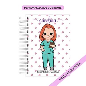 Caderno Personalizado Enfermeira
