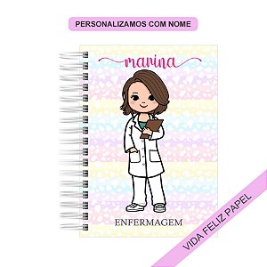 Caderno Personalizado Enfermeira