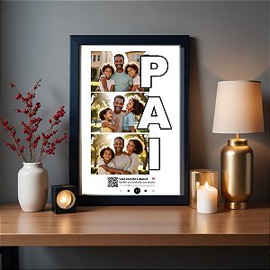 Quadro Interativo Pai com Foto Personalizado YouTube