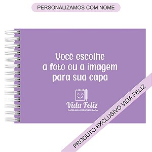 Caderno de Desenho Personalizado com Sua Imagem ou Foto na Capa